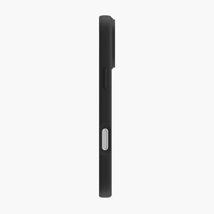 Black Combat Aramid Fiber Magnetic Case for iPhone 17 Series - Side View with Buttons