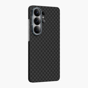 Ankora Aramid Fiber Magnetic Case for Samsung Galaxy S26 Ultra with textured black design and camera protection.