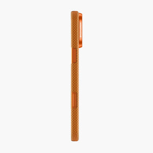 Norra Aramid Fiber Magnetic Case for iPhone 17 Series in Orange Checkered Design