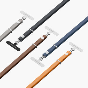 Bandon Magnetic Phone Strap with Adjustable 2-Way Wear in Silver, Black, Brown, Blue, and Orange