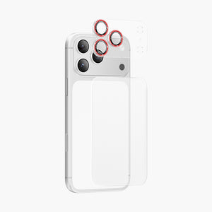 Auralens Lens Camera Protector for iPhone 17 Pro/Pro Max with Red Ring Design