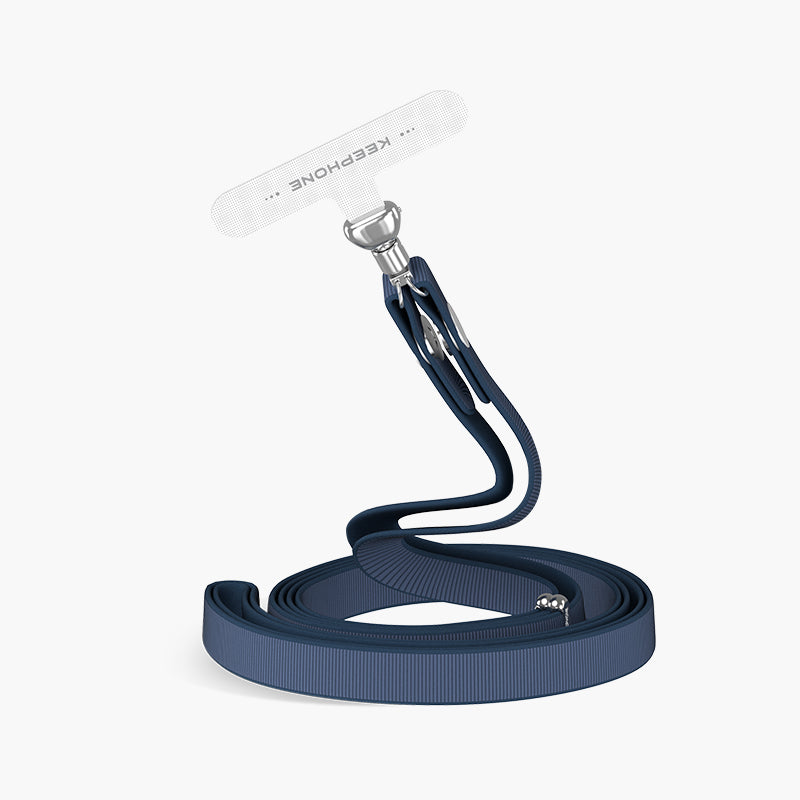 Bandon Magnetic Phone Strap with Adjustable 2-Way Wear - Navy Blue