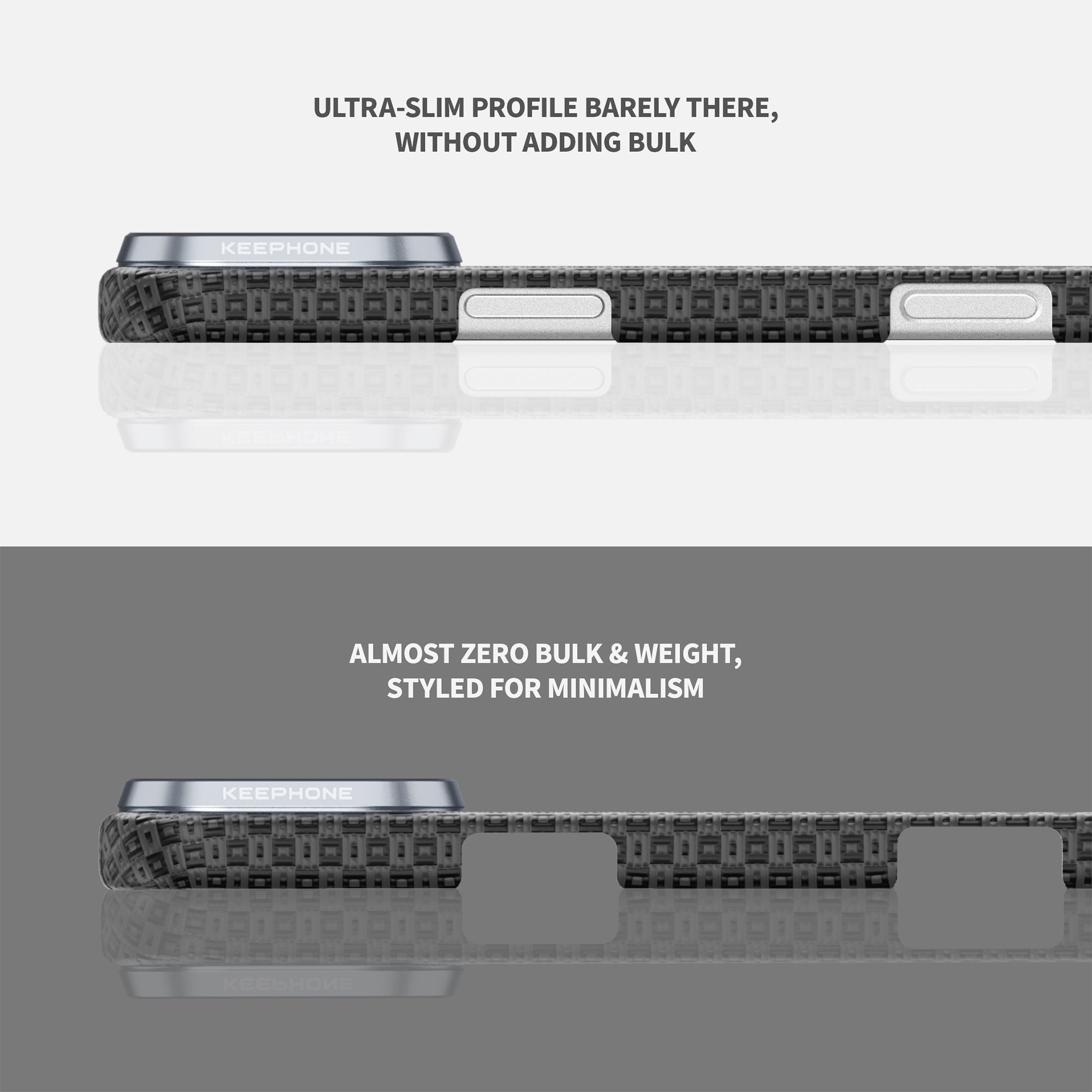 Ankora Aramid Fiber Magnetic Case for iPhone 17 Series: ultra-slim, minimal bulk & weight, styled for minimalism.