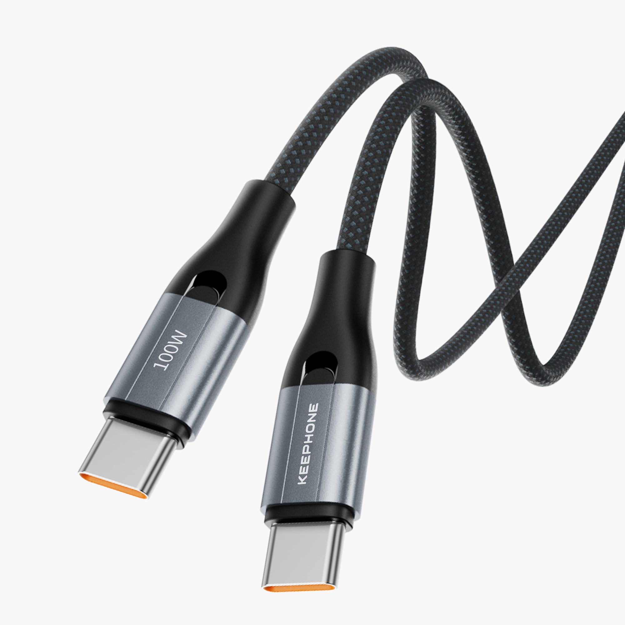 Flash 100W USB-C to USB-C Magnetic Self-Winding Fast Charging Cable