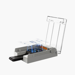 3D Nanoflex Screen Protector installation kit for Apple Watch with alignment tray and application tool.