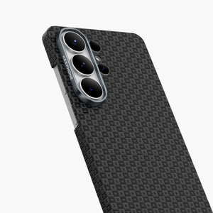 Ankora Aramid Fiber Magnetic Case for Samsung Galaxy S26 Ultra - Black Textured Design with Camera Protection