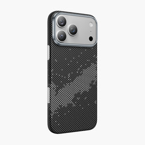 Starry Aramid Fiber Magnetic Case for iPhone 17 Series - Sleek Black Design with Enhanced Camera Protection
