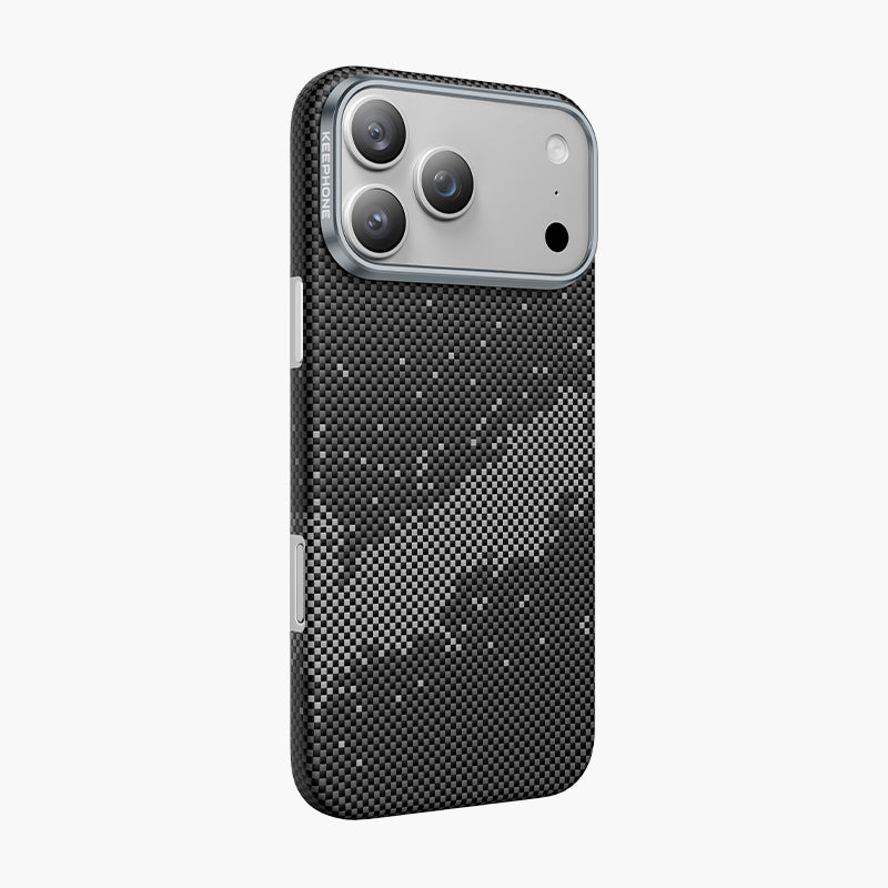 Starry Aramid Fiber Magnetic Case for iPhone 17 Series - Sleek Black Design with Enhanced Camera Protection