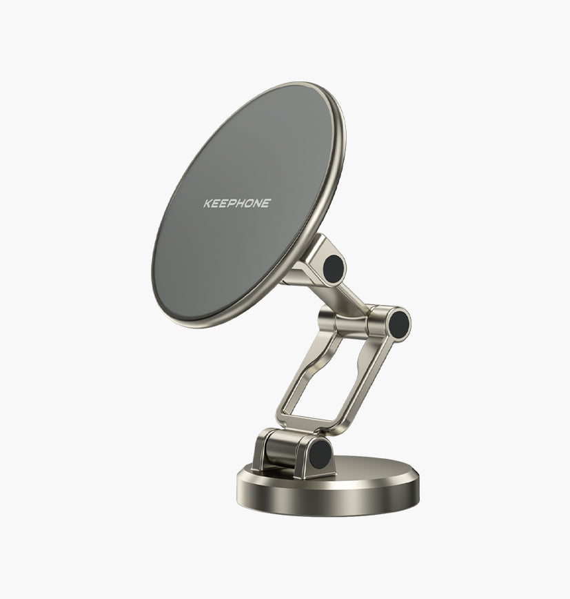 Maghold Magnetic Desktop Stand with 360° Rotation & Adjustable Height - Sleek Design for Phones and Tablets