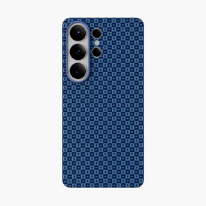 Ankora Aramid Fiber Magnetic Case for Samsung Galaxy S26 Ultra with Blue Geometric Pattern