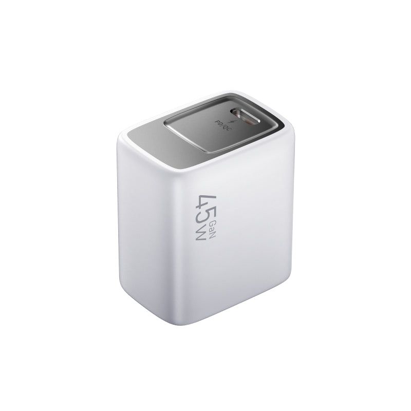USB-C GaN Wall Charger with Cable (30W / 45W Fast Charging)