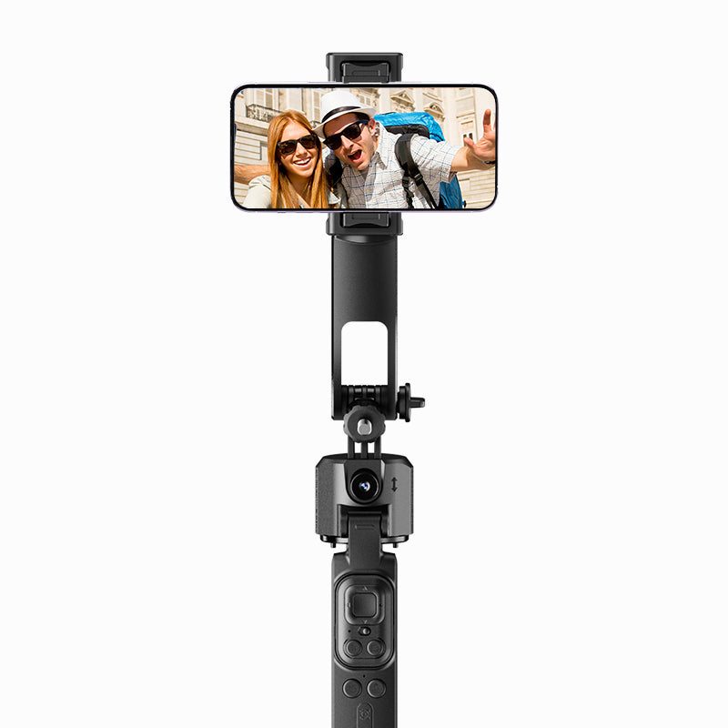 Buddycam AI Selfie Stick with Face Tracking & 360° Rotation Stabilizer for Smartphones