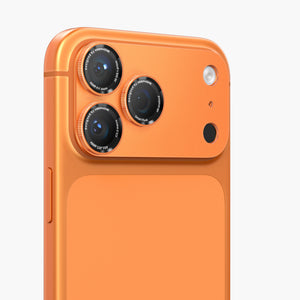 Axion Rotating Lens Protector for iPhone 17 Pro / Pro Max - Orange