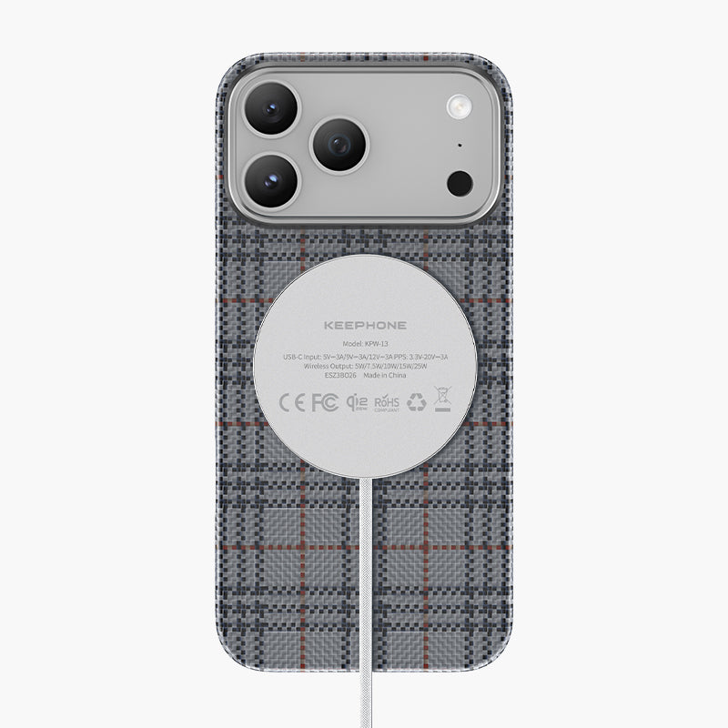 Scots Aramid Fiber Magnetic Case for iPhone 17 Pro/Pro Max with MagSafe Charging, Slim Protective Cover