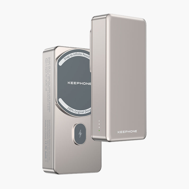KeepPhone Magcube Ultra-Slim Magnetic Power Bank - Portable Wireless Charger with 100% Original Design