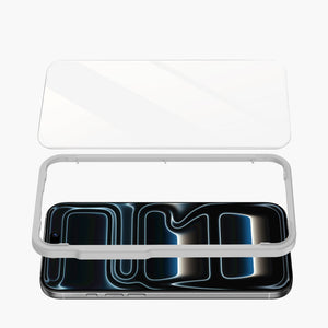 Innova HD Glass Screen Protector for iPhone 17 Series with clear tempered glass and precision-fit frame.