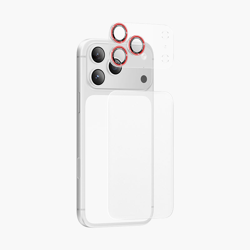 Auralens Lens Camera Protector for iPhone 17 Pro/Pro Max with Red Ring Design